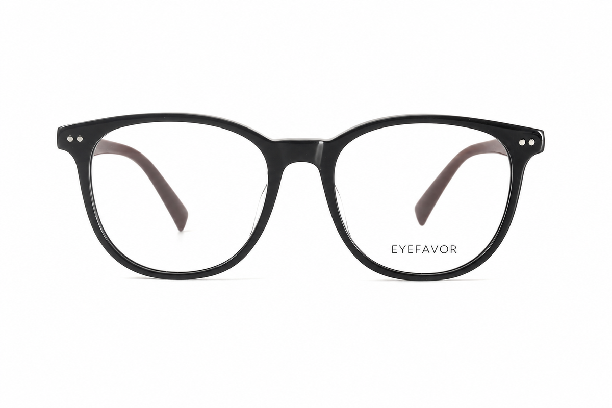 EYEFAVOR Acetate Soft Square Optical Glasses – Black, Wine, Brown & Tortoise