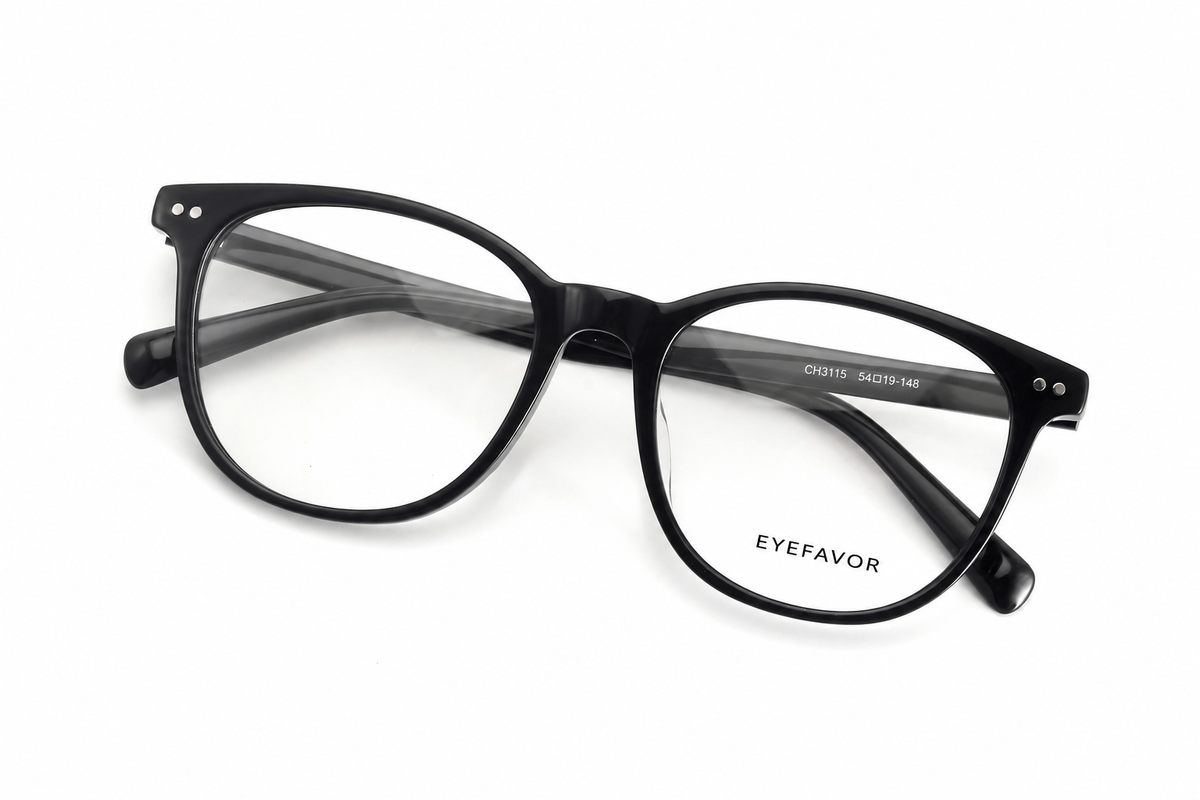 EYEFAVOR Acetate Soft Square Optical Glasses – Black, Wine, Brown & Tortoise