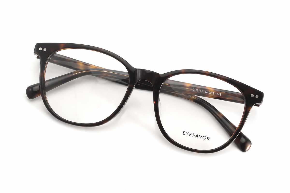 EYEFAVOR Acetate Soft Square Optical Glasses – Black, Wine, Brown & Tortoise