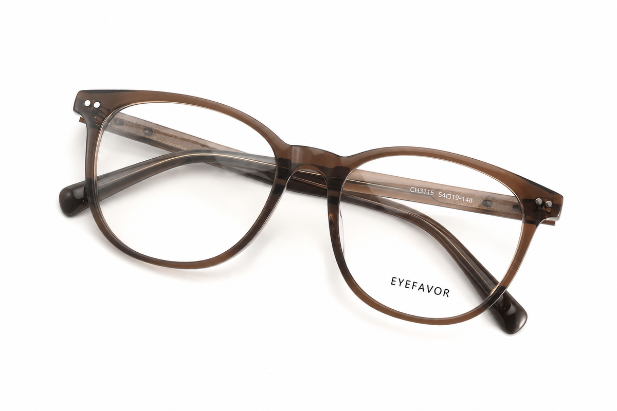 EYEFAVOR Acetate Soft Square Optical Glasses – Black, Wine, Brown & Tortoise