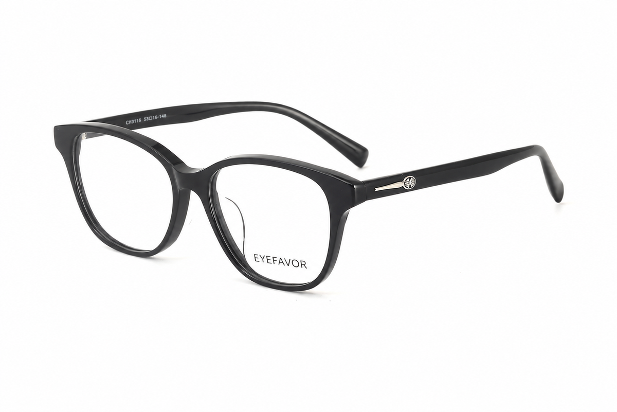 EYEFAVOR Acetate Soft Square Optical Glasses – Black, Olive, Burgundy & Tortoise