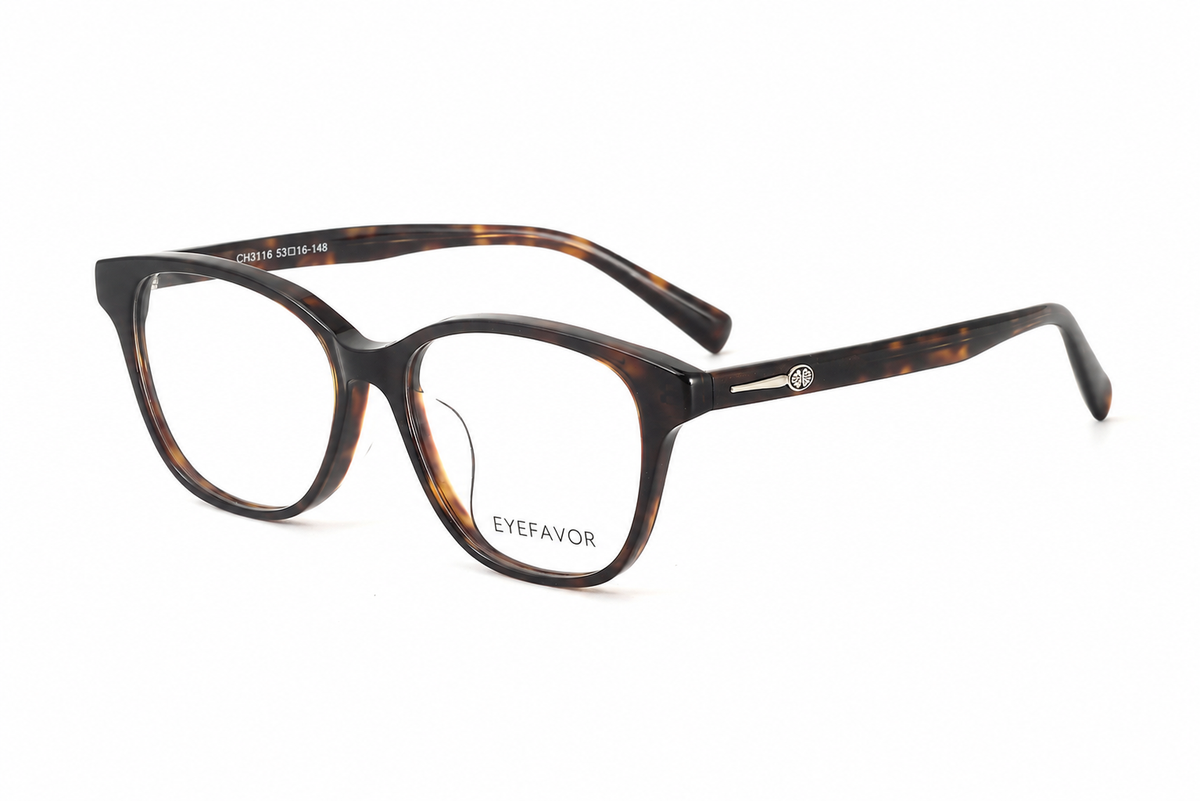 EYEFAVOR Acetate Soft Square Optical Glasses – Black, Olive, Burgundy & Tortoise
